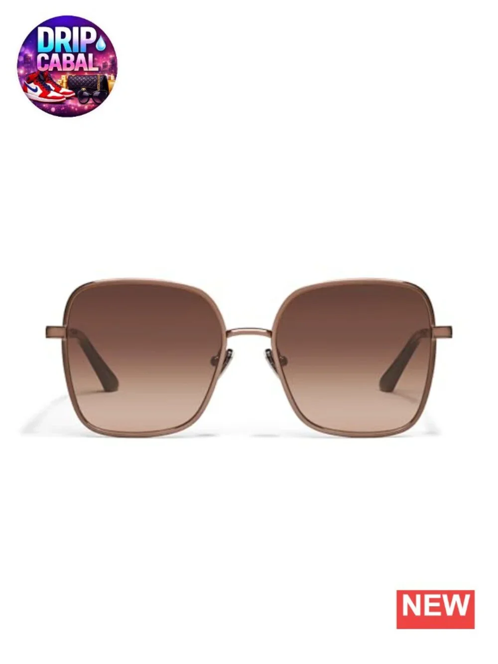 Oversized Square Sunglasses UV Protection Metal